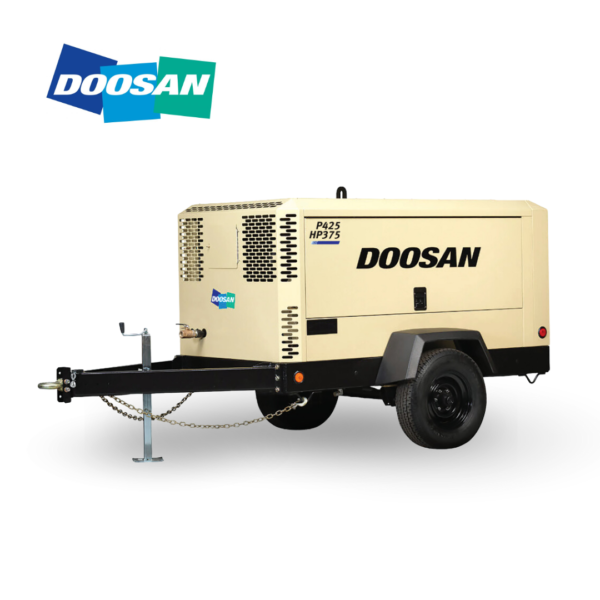 Doosan 375 CFM Towable Air Compressor